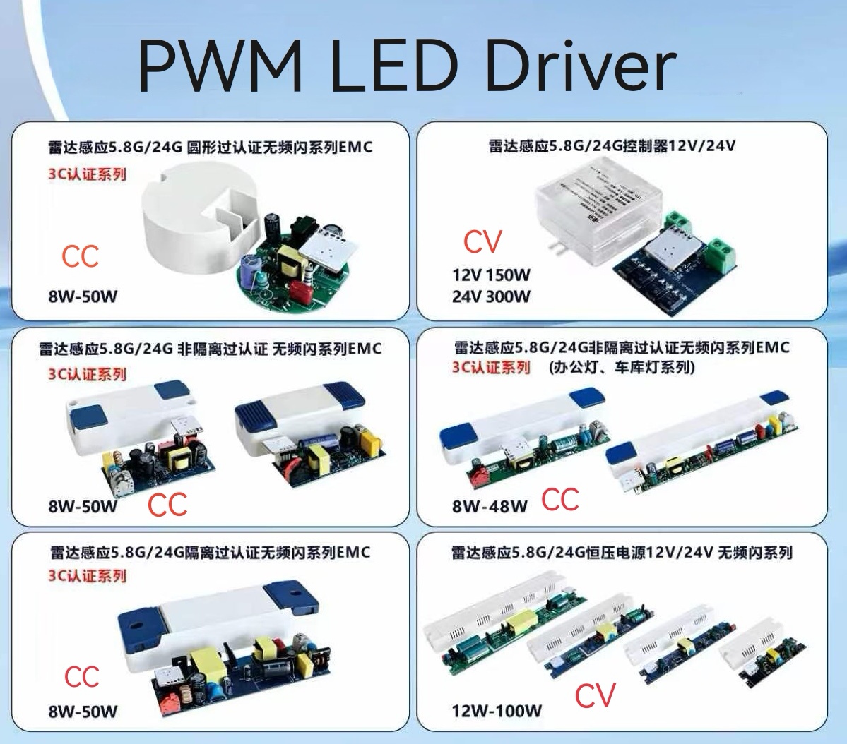 PWM LED Driver with 5.8G 24G sensor 14